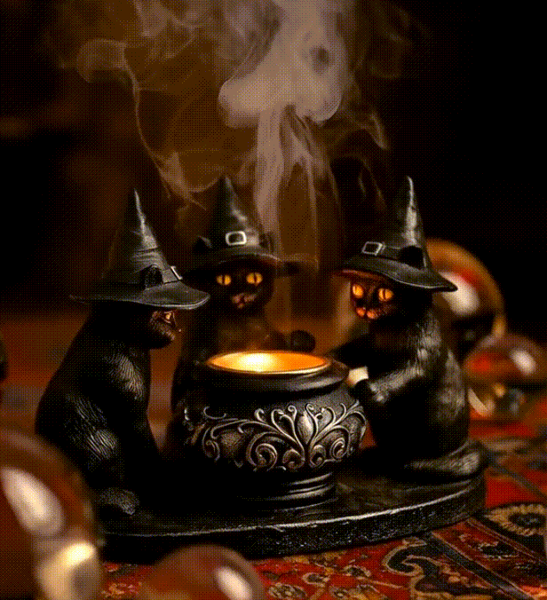 🕯️Ghost Wizard Magic Cat Candlestick(not include candles)