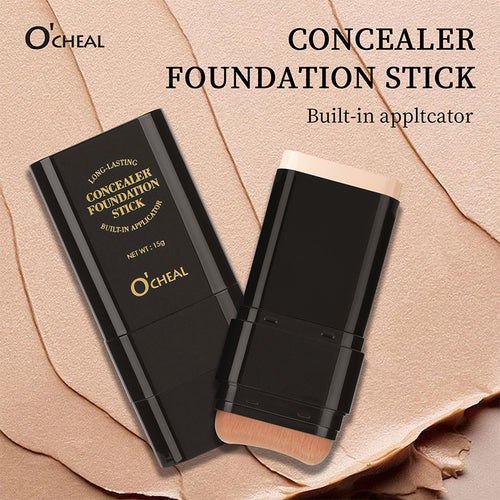 💥Halloween Special Offer: 70%OFF🔥 Foundation Concealer Stick Dual-ended brush head for flawless skin