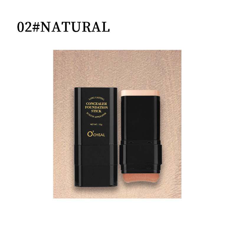 💥Halloween Special Offer: 70%OFF🔥 Foundation Concealer Stick Dual-ended brush head for flawless skin