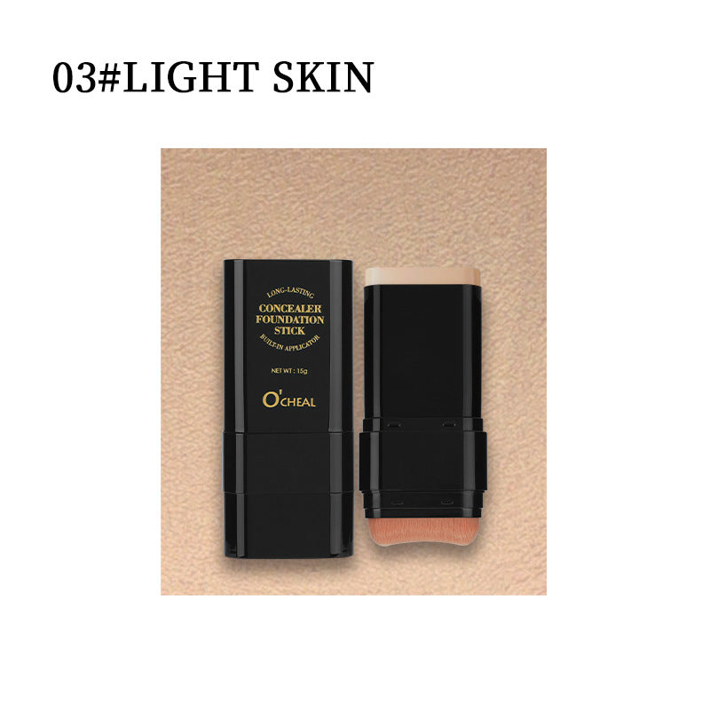 💥Halloween Special Offer: 70%OFF🔥 Foundation Concealer Stick Dual-ended brush head for flawless skin
