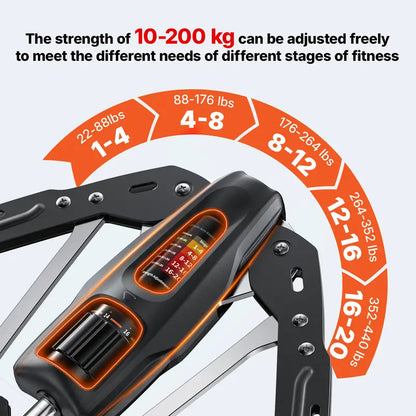 ⏰The Final Six Hours Sale 30% OFF -Hydraulic Arm Trainer with Counter, 22-440lbs Adjustable Chest Expander for Home Gym, Arm & Shoulder Strength Training Equipment