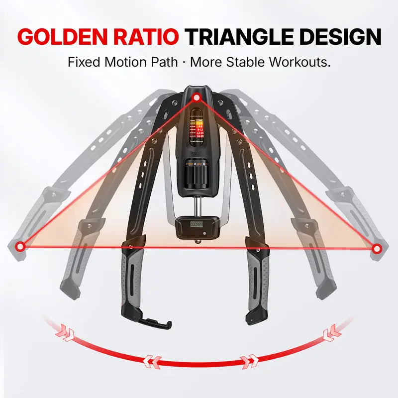 ⏰The Final Six Hours Sale 30% OFF -Hydraulic Arm Trainer with Counter, 22-440lbs Adjustable Chest Expander for Home Gym, Arm & Shoulder Strength Training Equipment