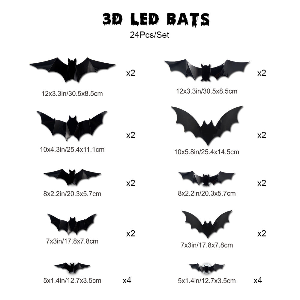 🦇✨ 3D Bat LED Wall Light — Unique Decor & Stylish Light! 💡 Buy More, Save More!
