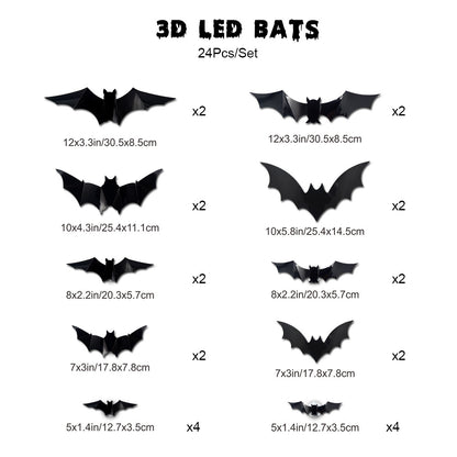🦇✨ 3D Bat LED Wall Light — Unique Decor & Stylish Light! 💡 Buy More, Save More!