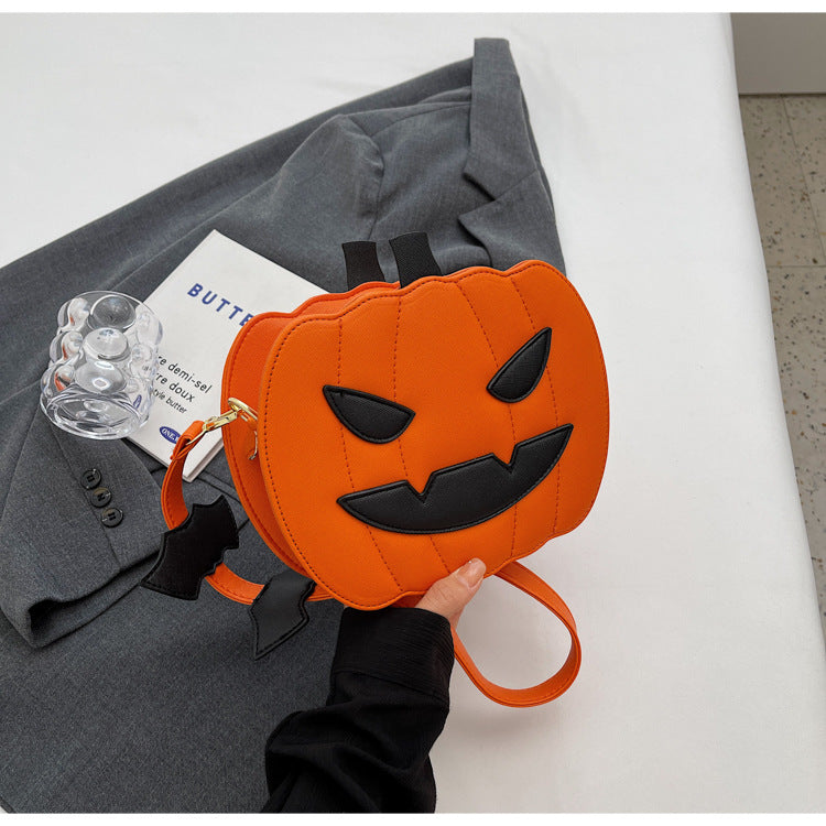 💥2025 Halloween 🎃Pumpkin Bat Cartoon Crossbody Bag - 🎁Creative & Personalized