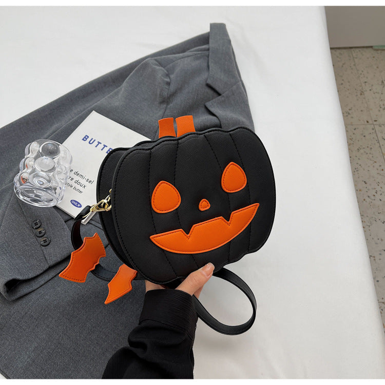 💥2025 Halloween 🎃Pumpkin Bat Cartoon Crossbody Bag - 🎁Creative & Personalized