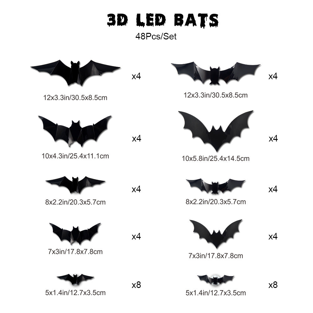 🦇✨ 3D Bat LED Wall Light — Unique Decor & Stylish Light! 💡 Buy More, Save More!