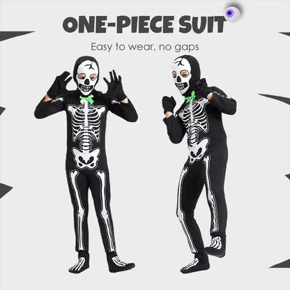 💀Glow-in-Dark Skeleton Costume for Halloween