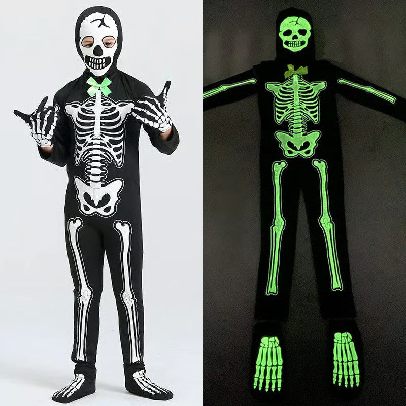 💀Glow-in-Dark Skeleton Costume for Halloween