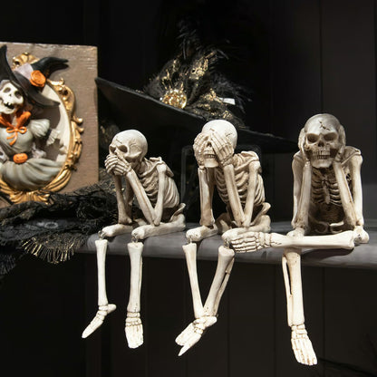 🎃👻💀Halloween Fireplace Simulation Skull Combination🔥1 Set (3pcs)