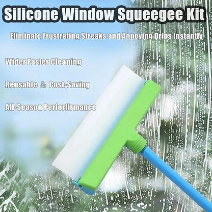 🎃👻💀Halloween Clean your house -Recyclable Silicone Window Squeegee Kit