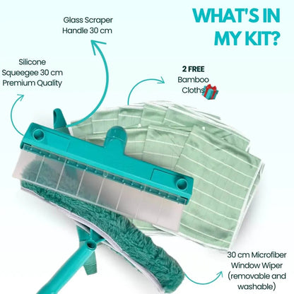 🎃👻💀Halloween Clean your house -Recyclable Silicone Window Squeegee Kit