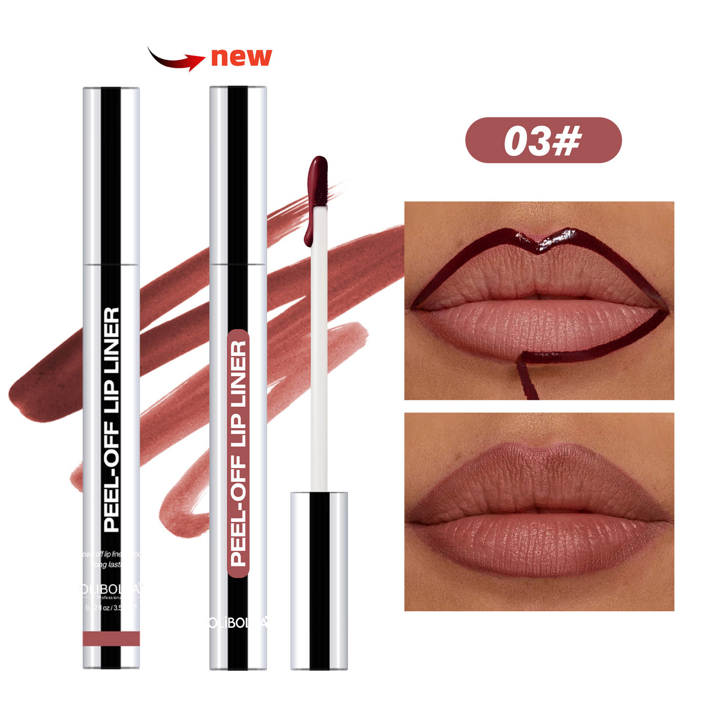🔥BUY 1 GET 1 FREE ✨NEWYUO LIP LINER STAY-N - Peel-Off Lip Liner Stain