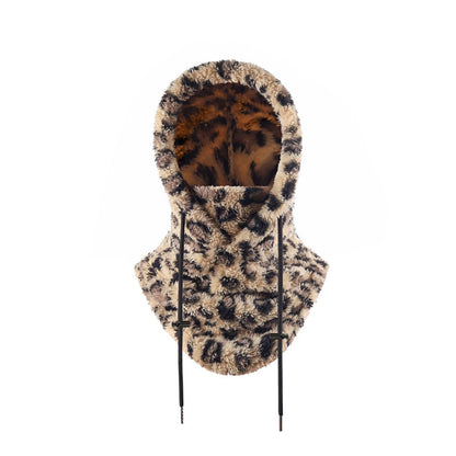 ⚡LAST DAY SALE 49% OFF🎁Sherpa Hood Ski Mask, Drawstring Face Cover Coldproof Warm Cap Hat