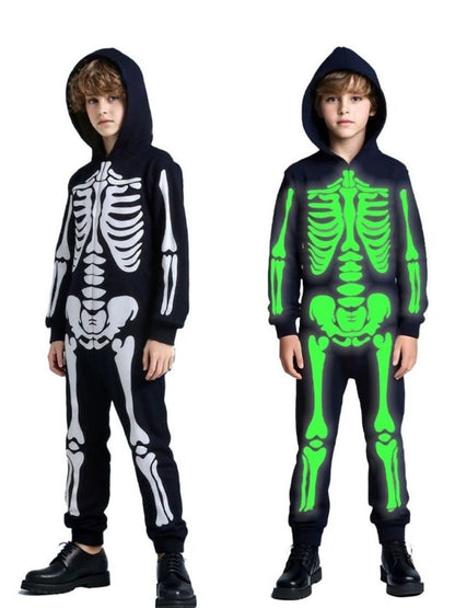 💀Glow-in-Dark Skeleton Costume for Halloween