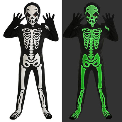 💀Glow-in-Dark Skeleton Costume for Halloween
