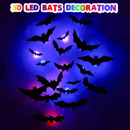 🦇✨ 3D Bat LED Wall Light — Unique Decor & Stylish Light! 💡 Buy More, Save More!